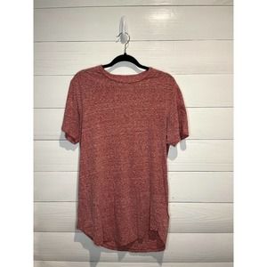CARBON Red Heather T-Shirt, Mens Medium